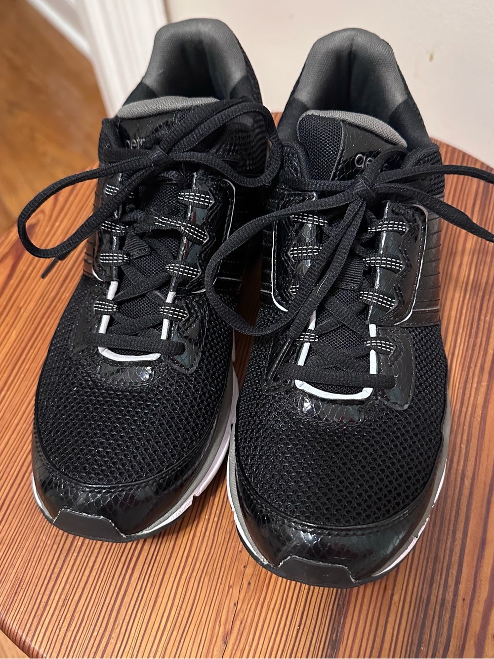 Black Mesh Athletic Sneakers